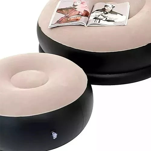 SILLON INFLABLE CON APOYA PIES